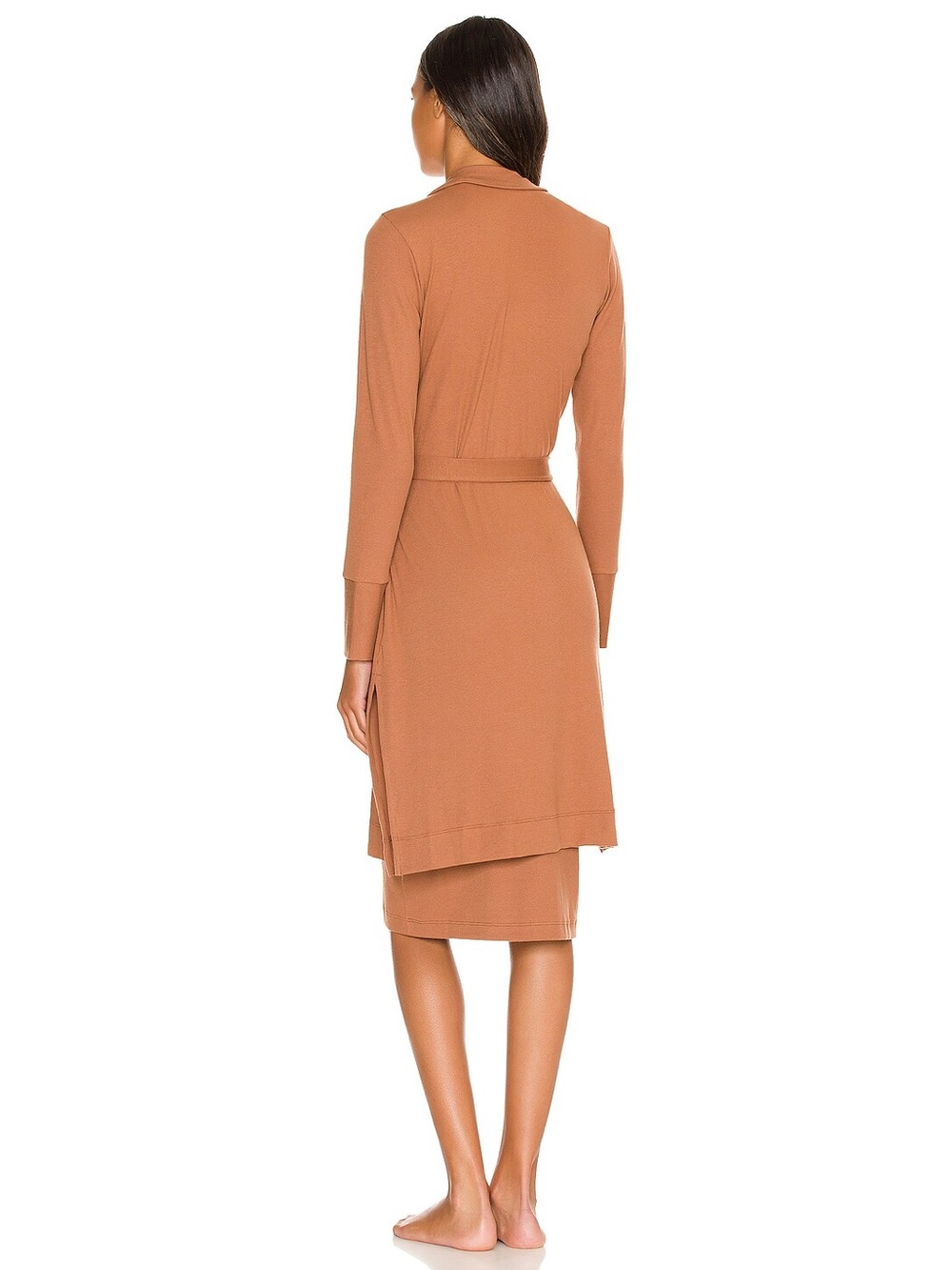Commando Luxury Rib Robe in Ochre - Picture 3 of 3